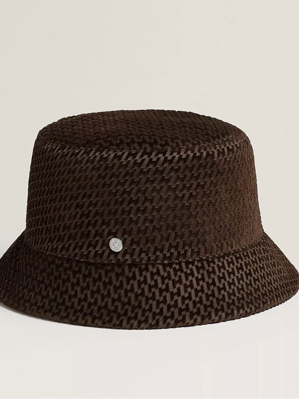 Hermes Brown Bucket Hat sz 58